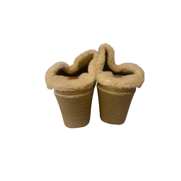 BOS & Co Noch Clog Brown Suede Cream Wool Lining Women’s EU 39 / US 8-8.5 - Picture 3 of 5